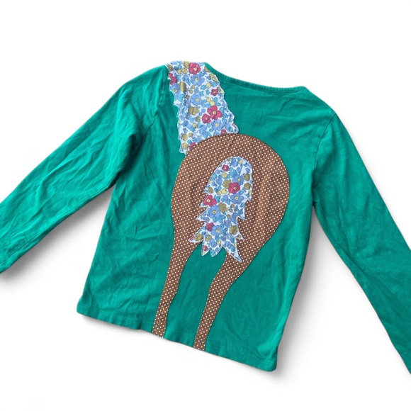 Mini Boden Green Horse Graphic Kids Shirt - size 8-9 years - Picture 3 of 8